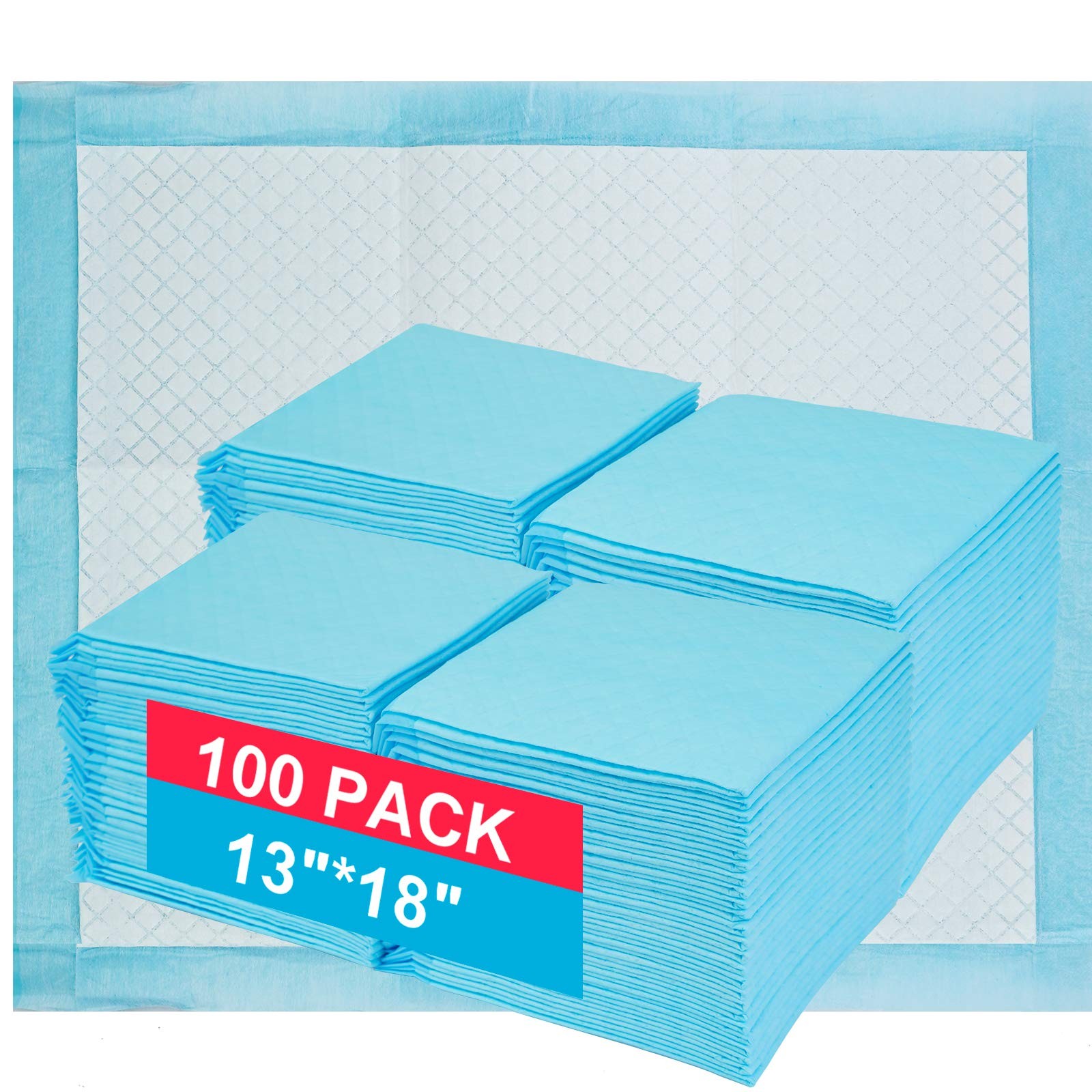 Bolux Dog and Puppy Training Pads, 13”×18” 13″*18″ (33*45cm) – 100 Counts, 1