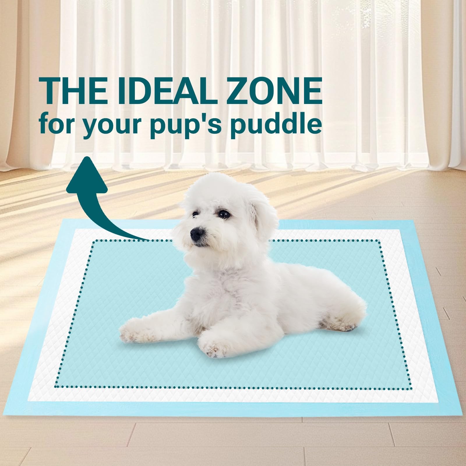 Clean Spaces 100 Count Super Absorbency Puppy Pads 22″x 22″, Leakproof Quick …