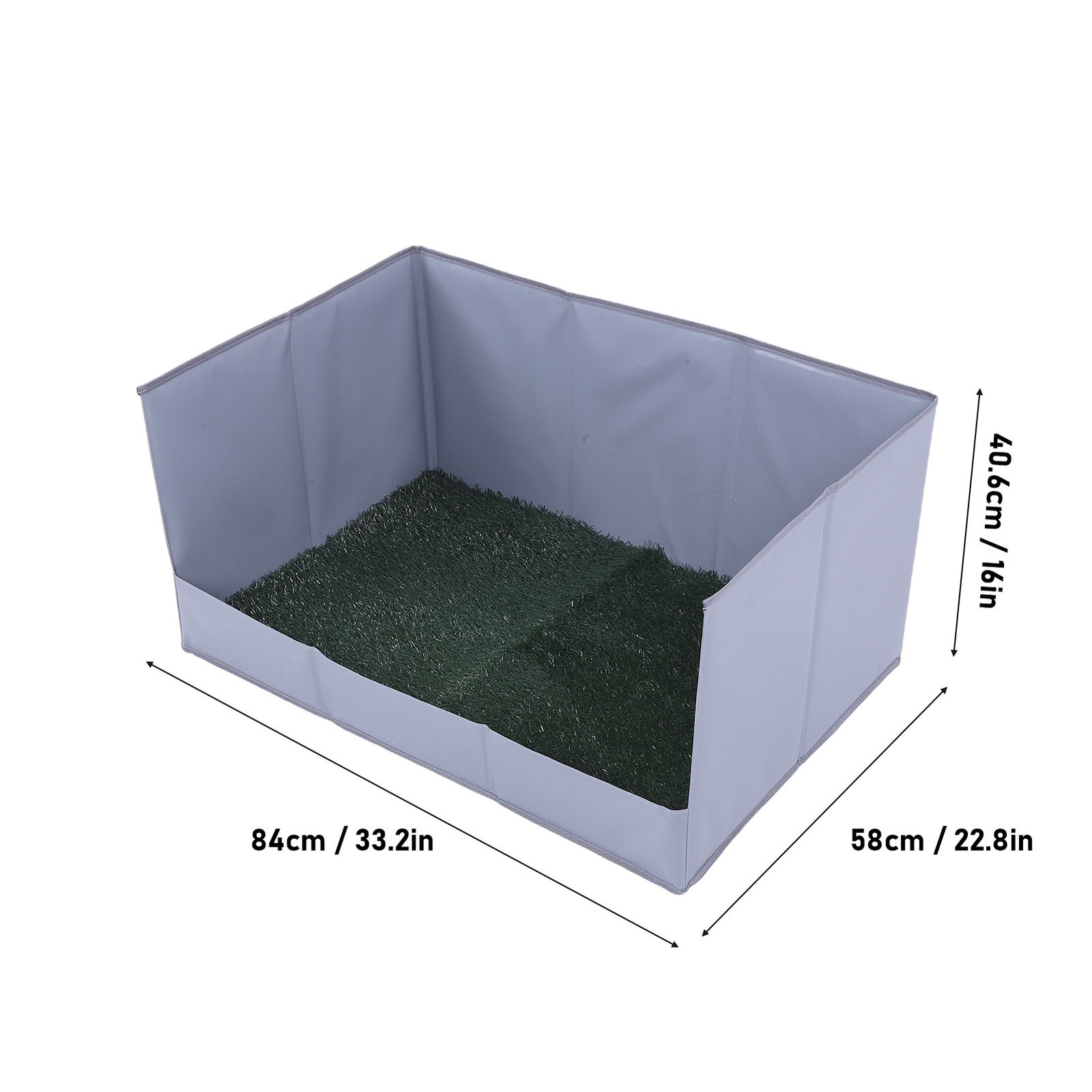 Dog Grass Pad With Tray Easy Cleaning Artificial Grass Foldable Dog Litter ZCFA