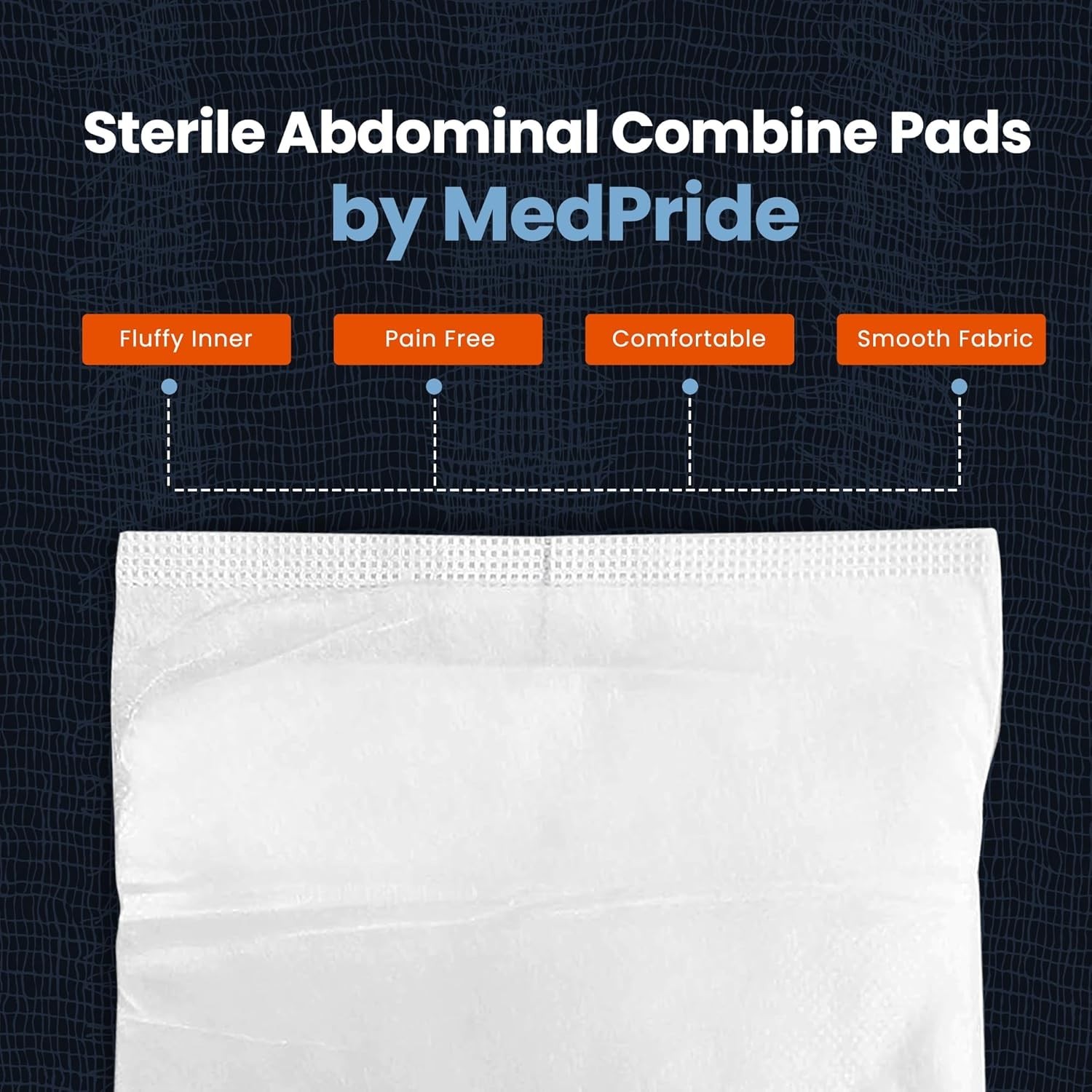 Individually Wrapped 5×9 Inch Sterile ABD Pads – 40 Count Medical Dressings