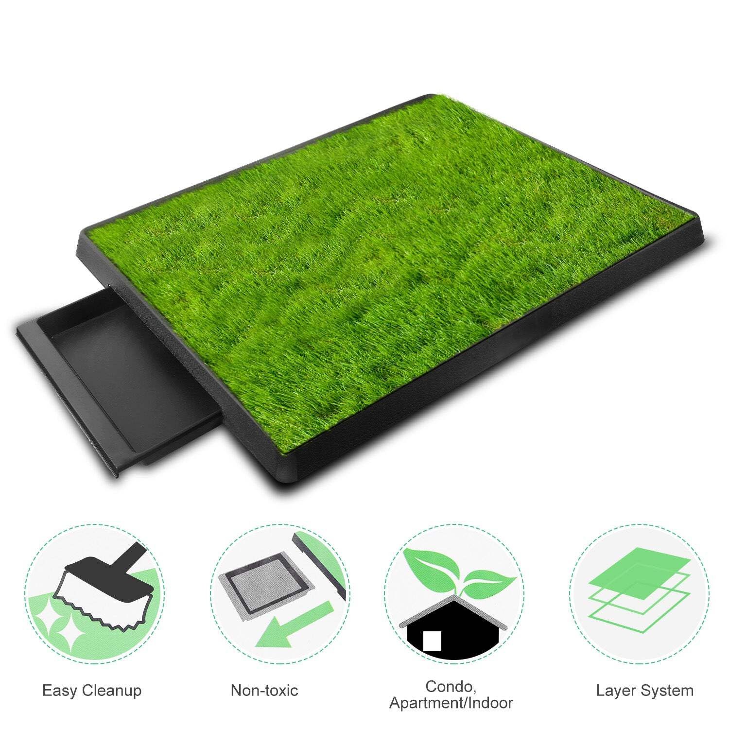 Dog Potty Training Artificial Grass Pad Pet Cat Toilet Trainer Mat Puppy Loo Tra