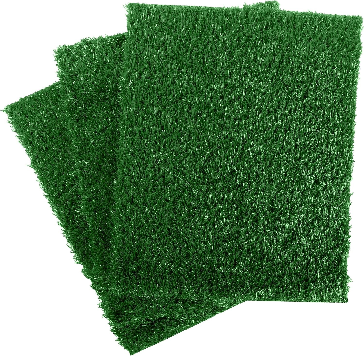 Artificial Grass Puppy Pee Pad for Dogs Set of 3 20″ x 30″ Reusable Washable