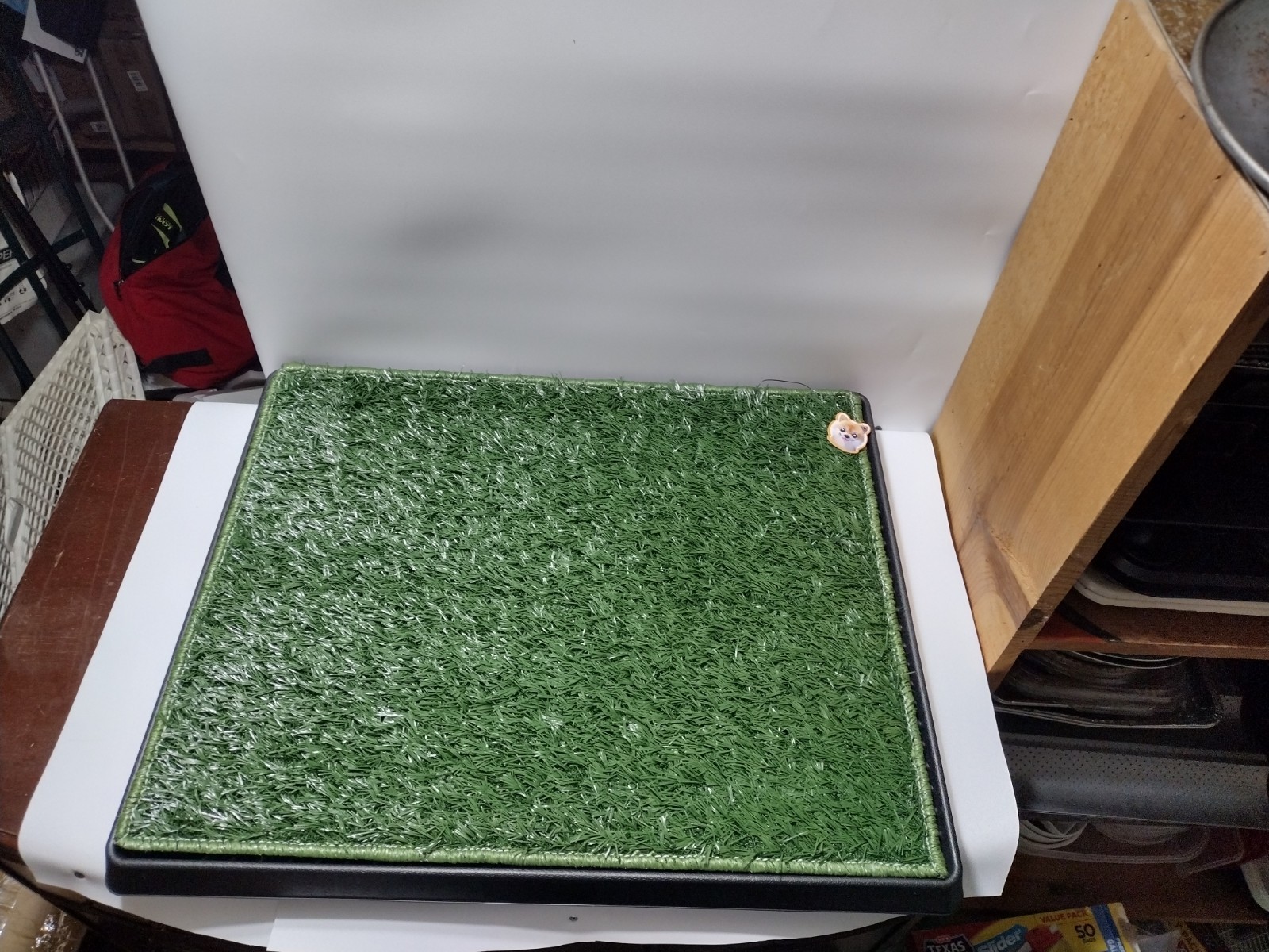 Hompet Dog Grass Pad with Tray And Pee Baffle Reusable Puppy Turf Potty Training