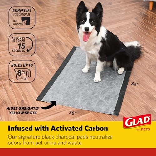 Glad Puppy Pads 24 Count 30×36 Inch Odor Control Disposable