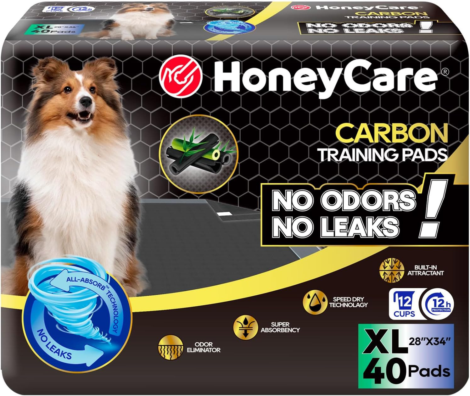 All-Absorb Puppy Training Pads Dog Potty Pads Absorb Eliminating Urine Odor, Jum