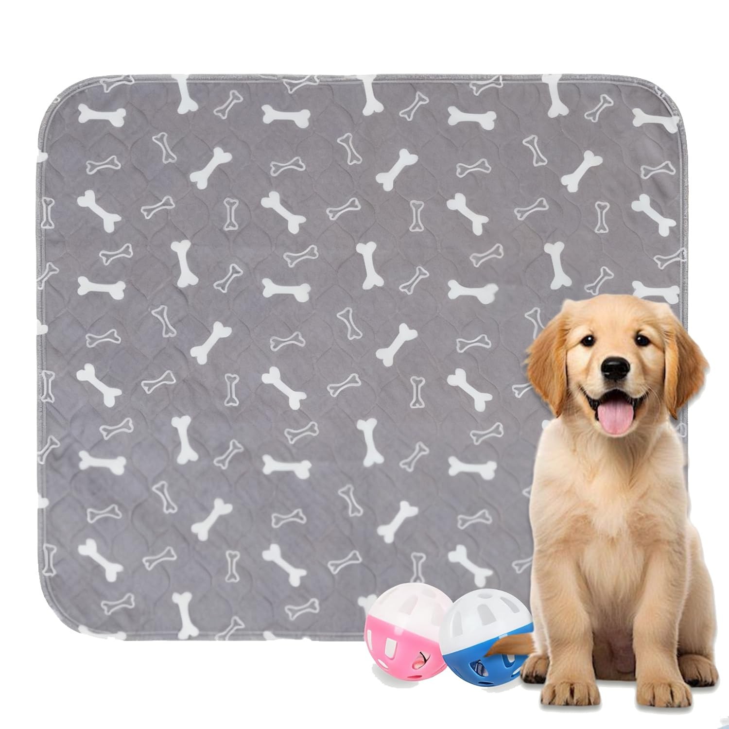 Puppy Pads with Pheromones, Reusable Washable for Medium, Gray