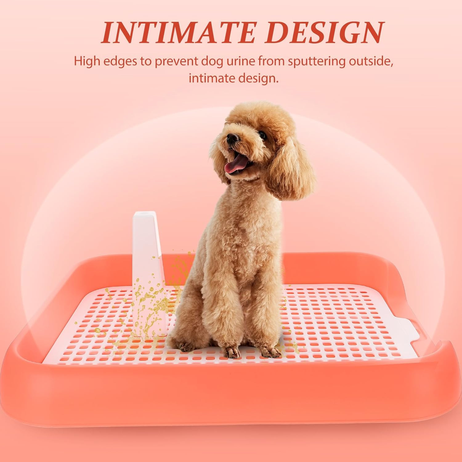 Mesh Dog Toilet Puppy Potty Training Tray Indoor Dog Pee Pad Holder Anti-Slip Li