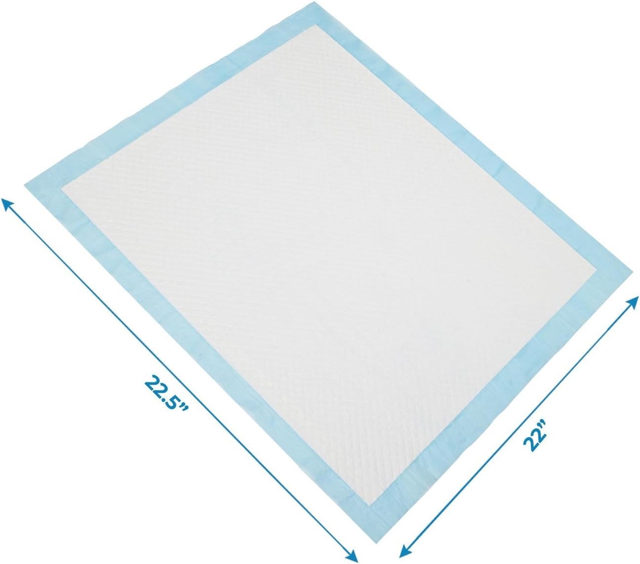 Baby Blue 100 Count Puppy Pads – Quick-Dry, Super Absorbent, Leak-Proof Design
