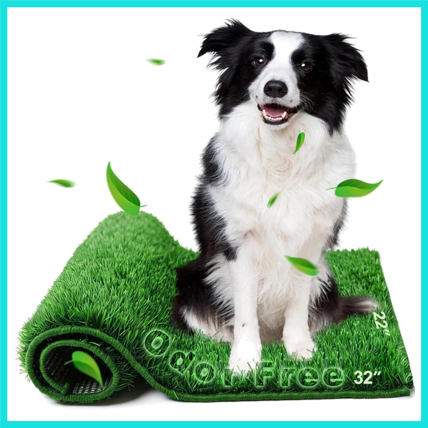 Artificial Grass, Dog Pee Grass Pads for Dogs Potty, Odor Free Fake Grass for…