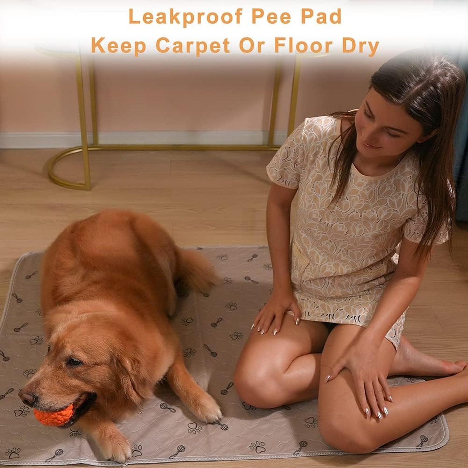 Dog Potty Pads Washable 36×36 Inches Waterproof Absorbent Non Slip Reusable