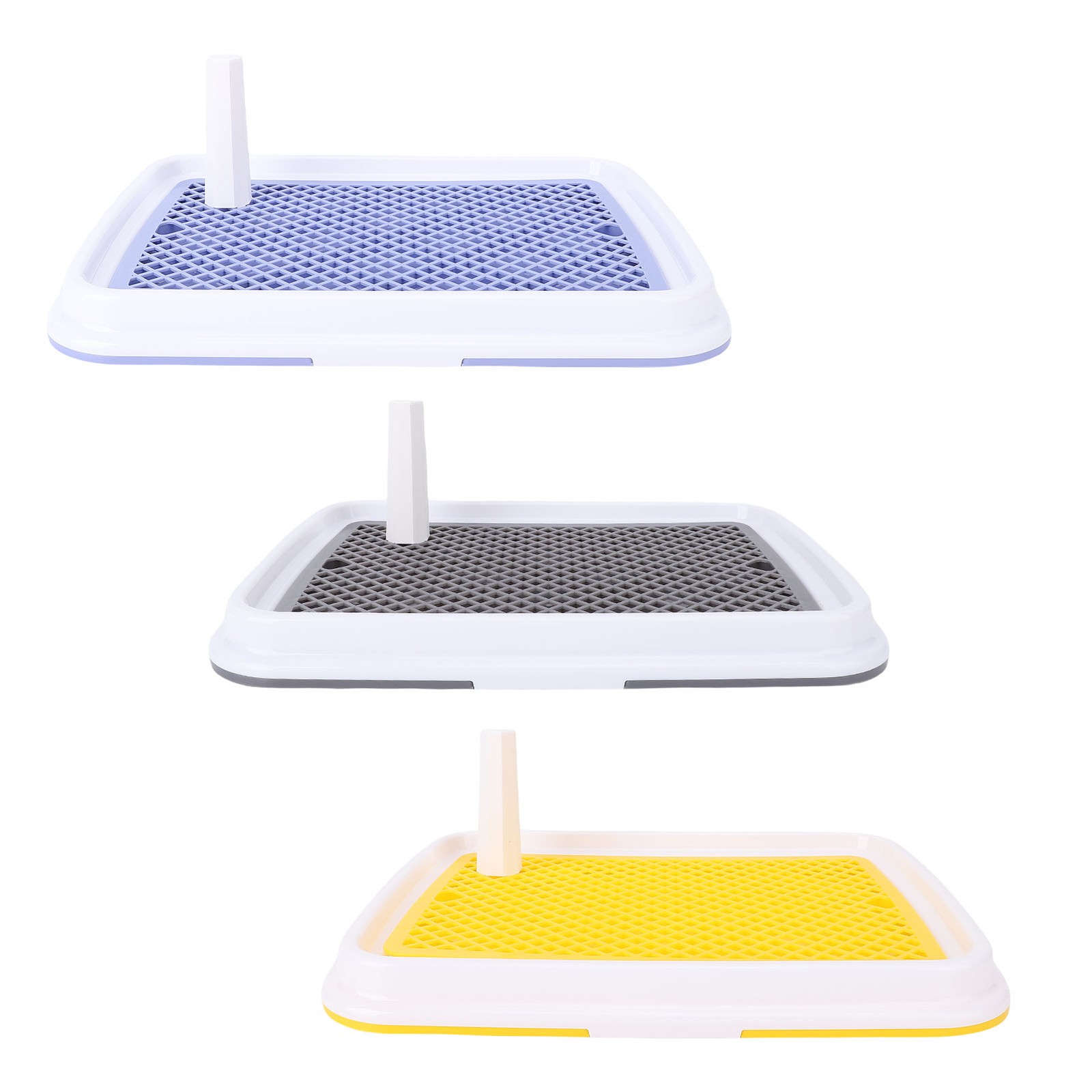 Dog Toilet High Fence Odor Proof Easy To Clean Plastic Pee Pad Holder Pet Potty