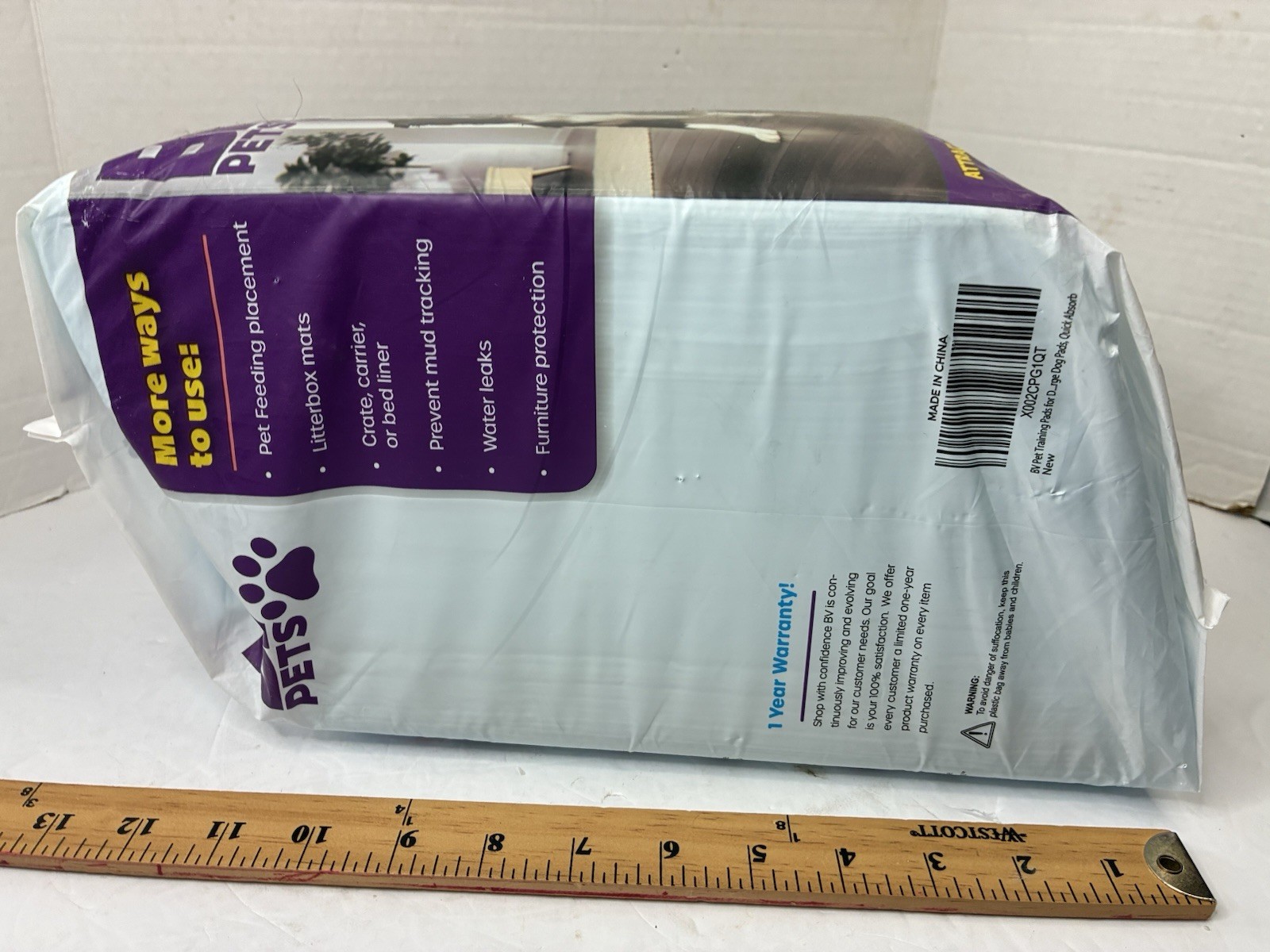 Training Pads for Dogs Extra Large 40 Pack 28″x34″ BV Pets Rapid Dry 6 Layers