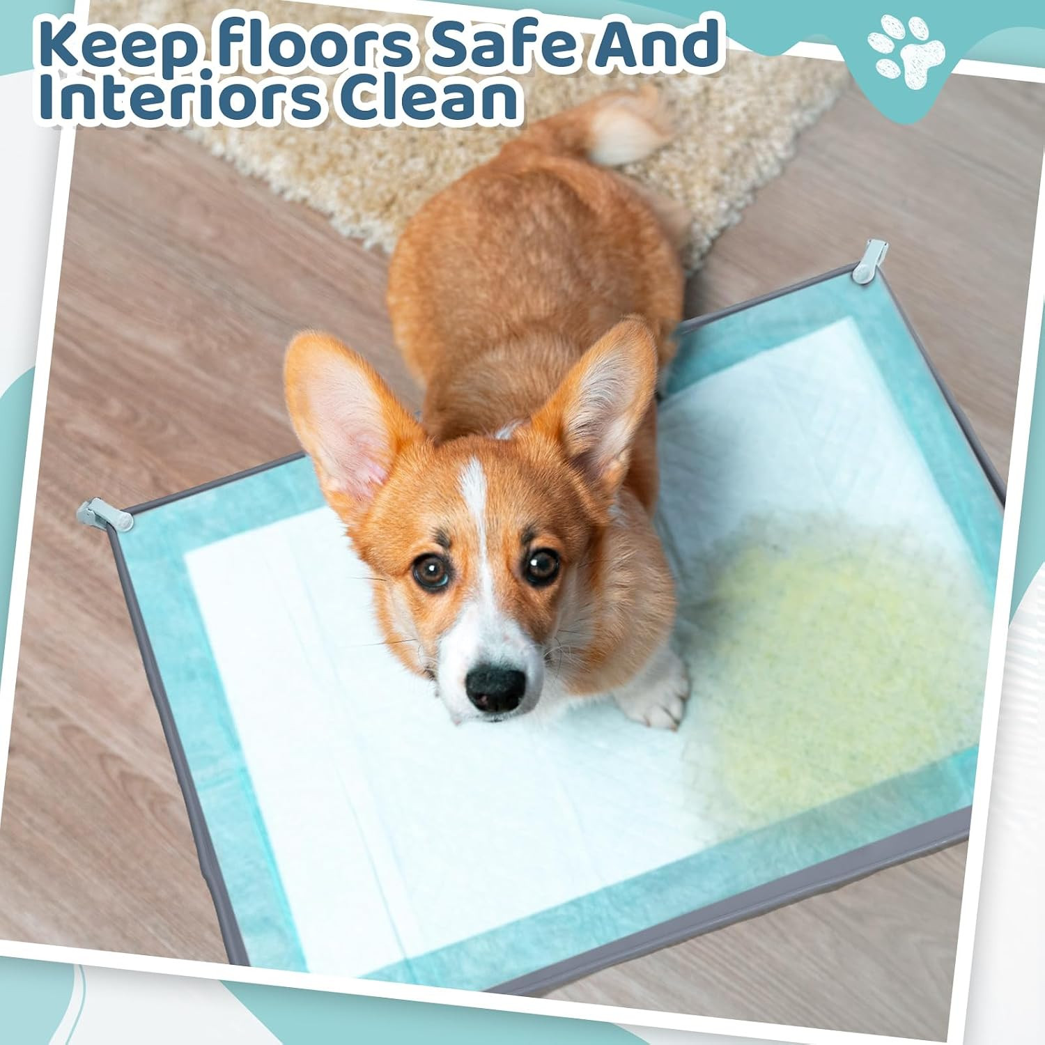 1 Dog Pee Pad Holder Puppy Pad Tray 30 X 24 Inches Silicone Dog Potty