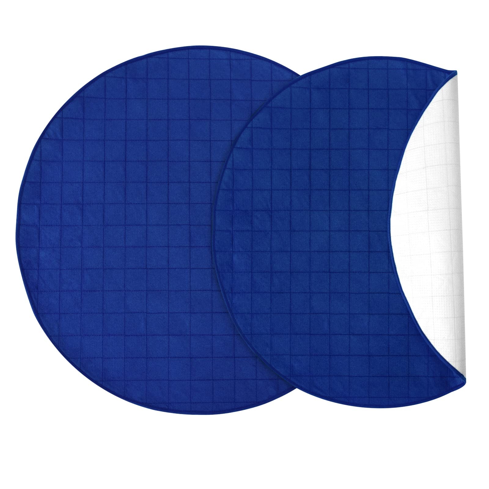 2 Pack Washable Pee Pads for Dogs, Reusable 48″ Round Whelping Pads, Whelping…