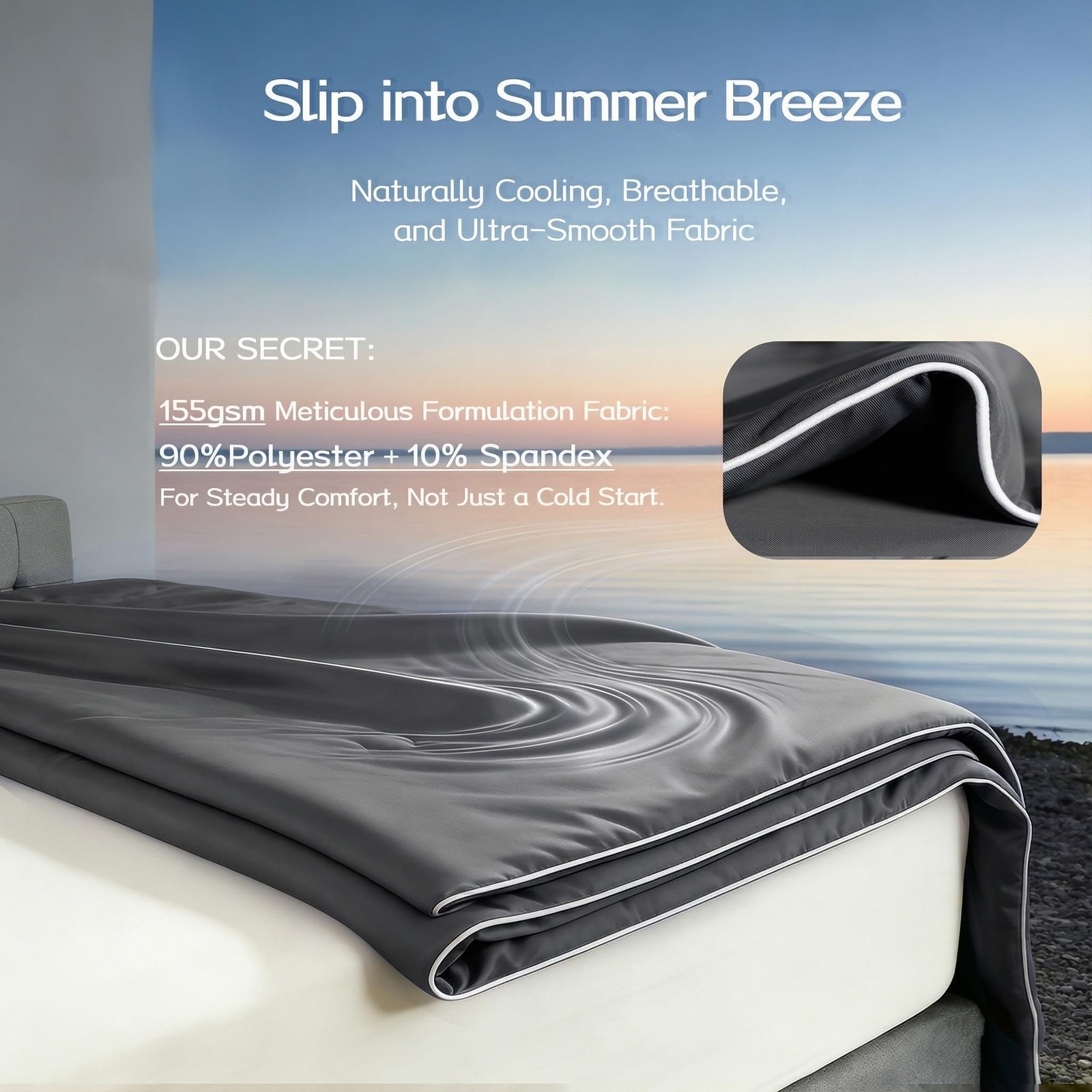 Cooling Comforter Full/Queen Size with Tencel™ Fill, Cooling Blankets for