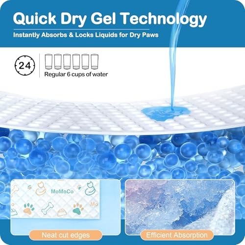 Super Absorbent Disposable Dog Pee Pads 23″x23″ – Leak-Proof Puppy Training 200-