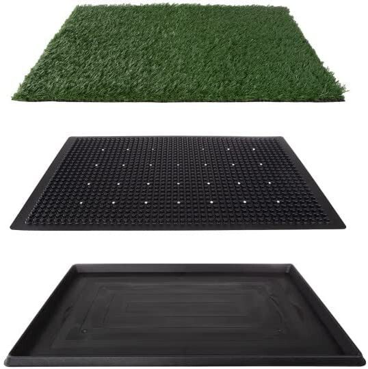 Grass Puppy Pee Pad for Dogs Pets 20×30 Reusable 3-Layer Training Potty Pad Tray