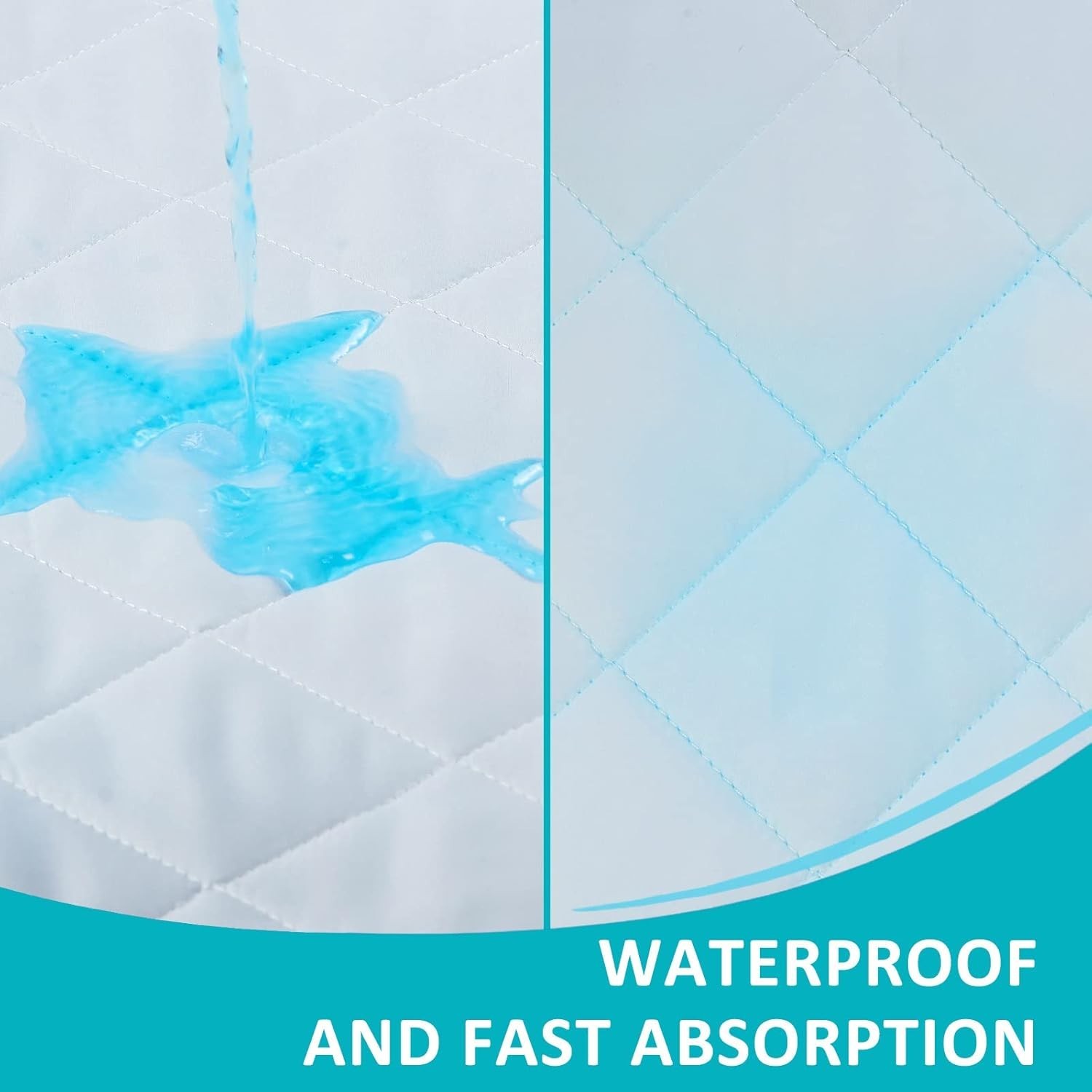 3 Pack Washable Underpads 18″x24″ , Pee Pads for Kids, Dogs, Small