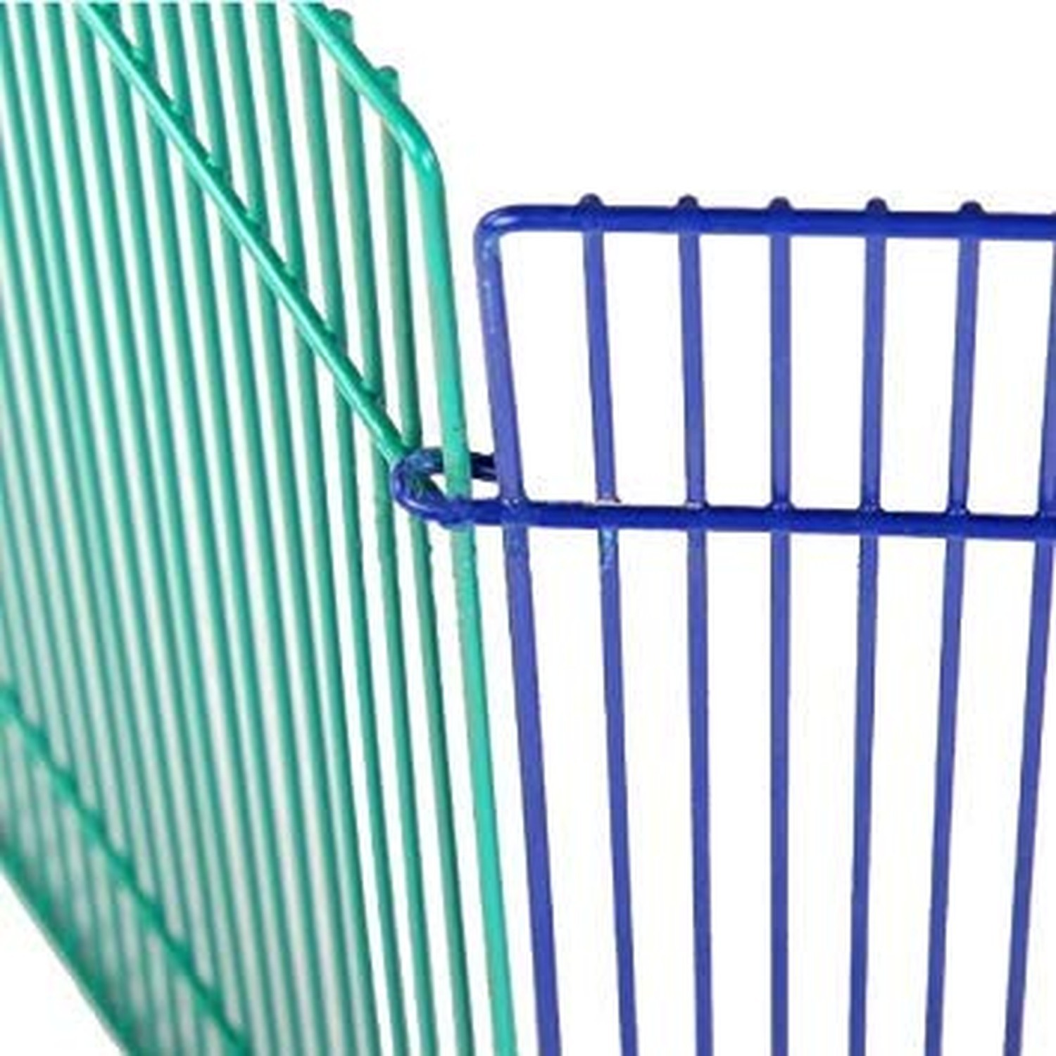 MidWest Homes for Pets Small Animal Pet Playpen/Exercise Pen, Blue and Green,…
