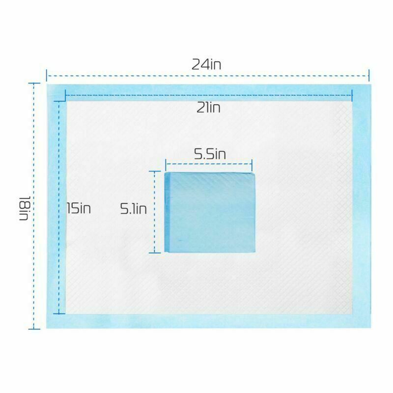 50-200 Economy Dog Puppy Training Pads 24×18 Pet Housebreaking Pads Cat Pee Mats