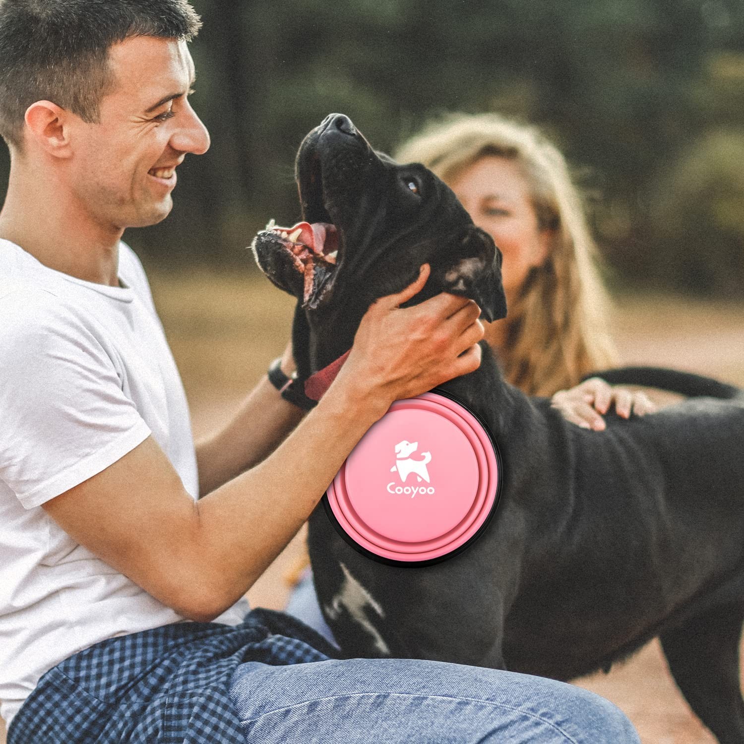 COOYOO Collapsible Dog Bowl,2 Pack Collapsible Dog Water Bowls for Cats Dogs,…