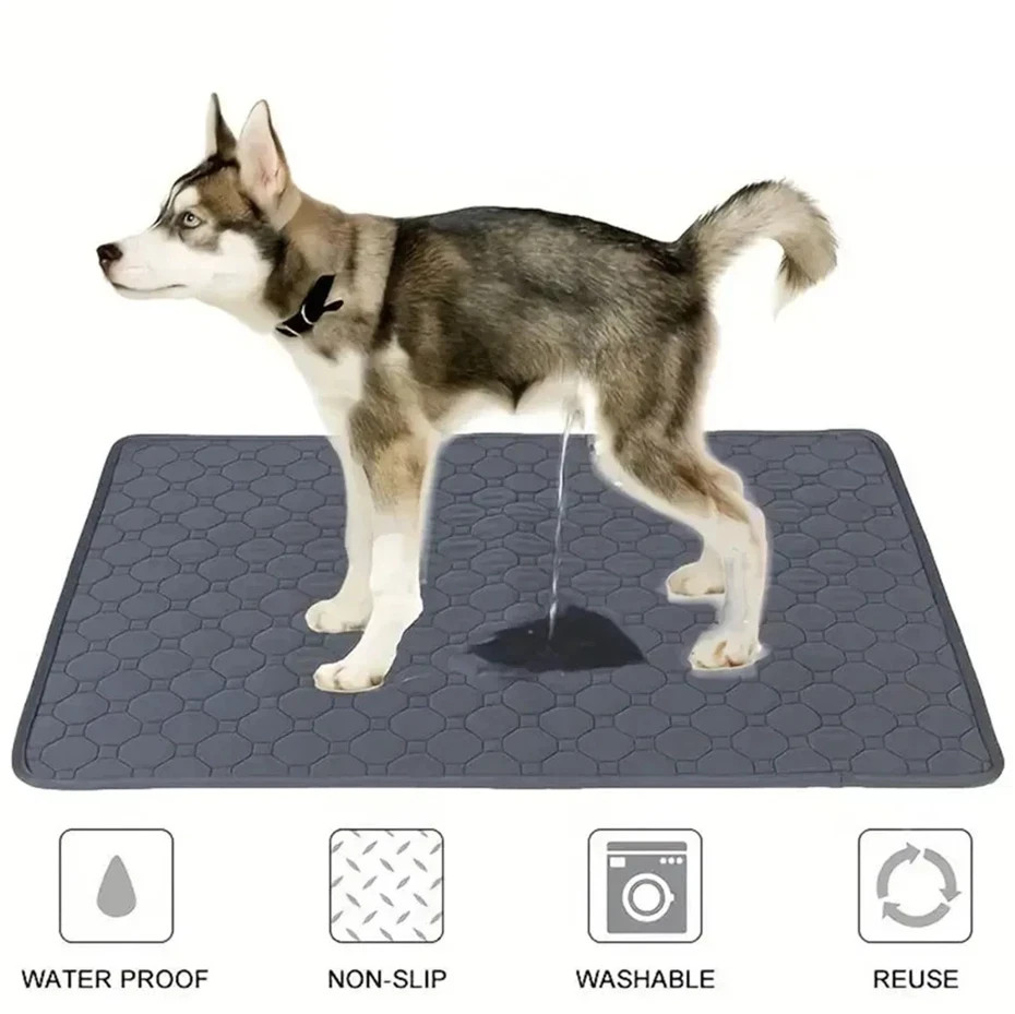 Dog Urine Pads Washable Anti Slip sky blue Puppy Training Pad Pet 50x35cm