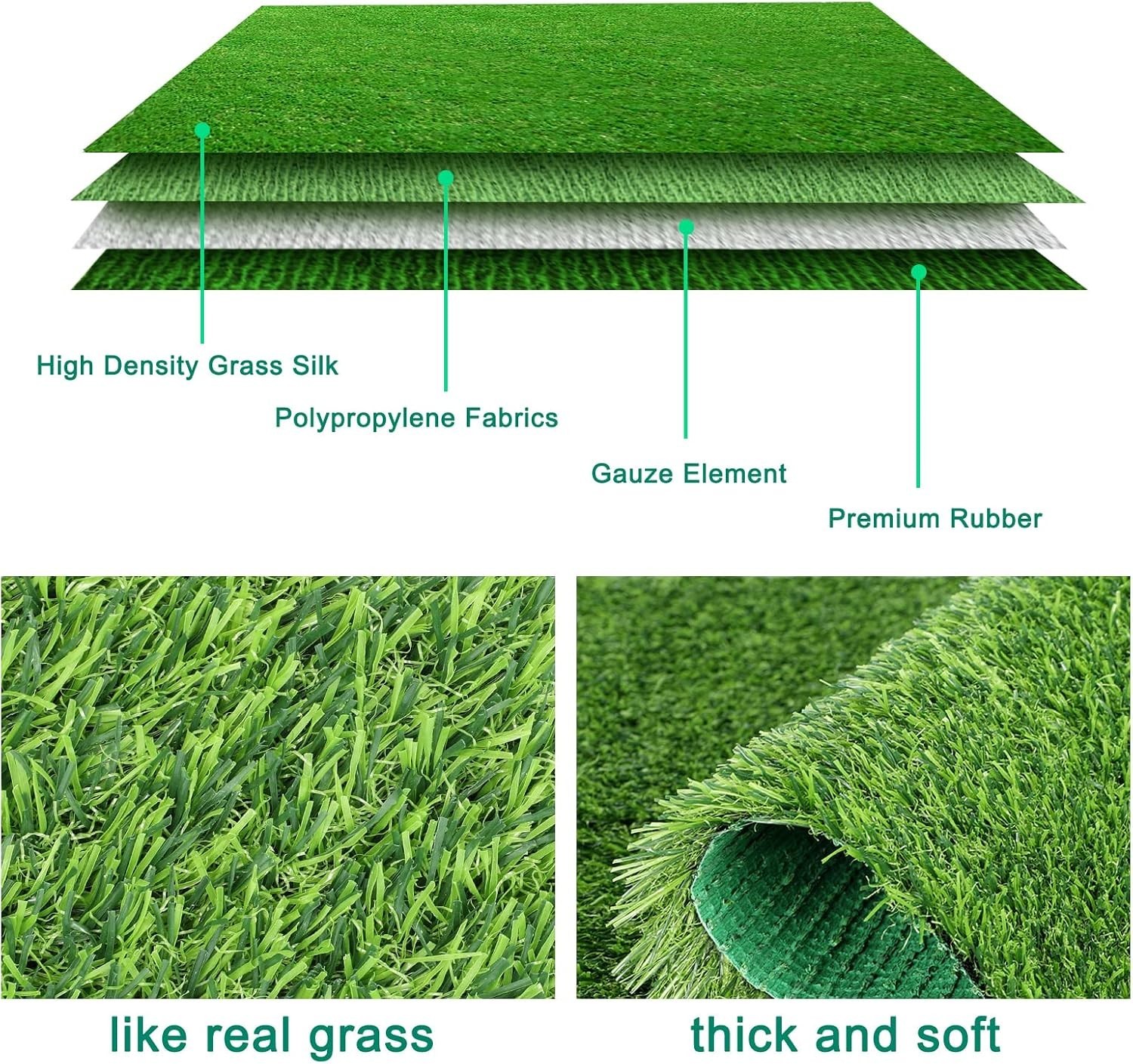 8 Pack Chicken Nesting Box Pads – Washable Artificial Grass Nesting Pads – Ch…