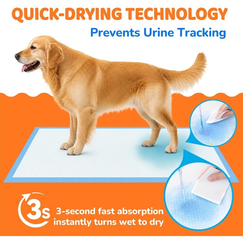 35′ X 29′ XXXL Super Absorbent Dog Pee Pads – Leak-Proof, Odor-Control