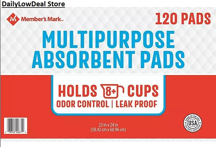 Dog Pad House Breaking Pet 23″ X 24″ Training Pads for Dogs (120 ct)