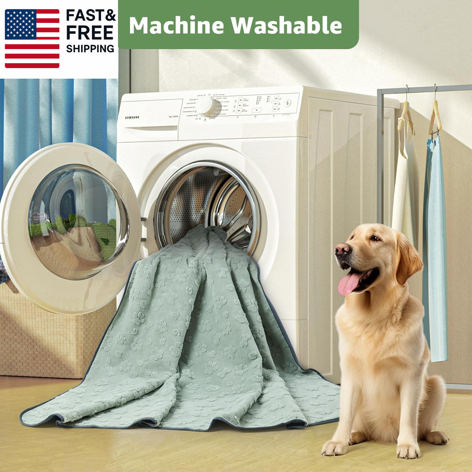 Washable Pee Pads for Dogs: 2 Pack Super Absorbent Reusable Puppy Pads, Leakpr