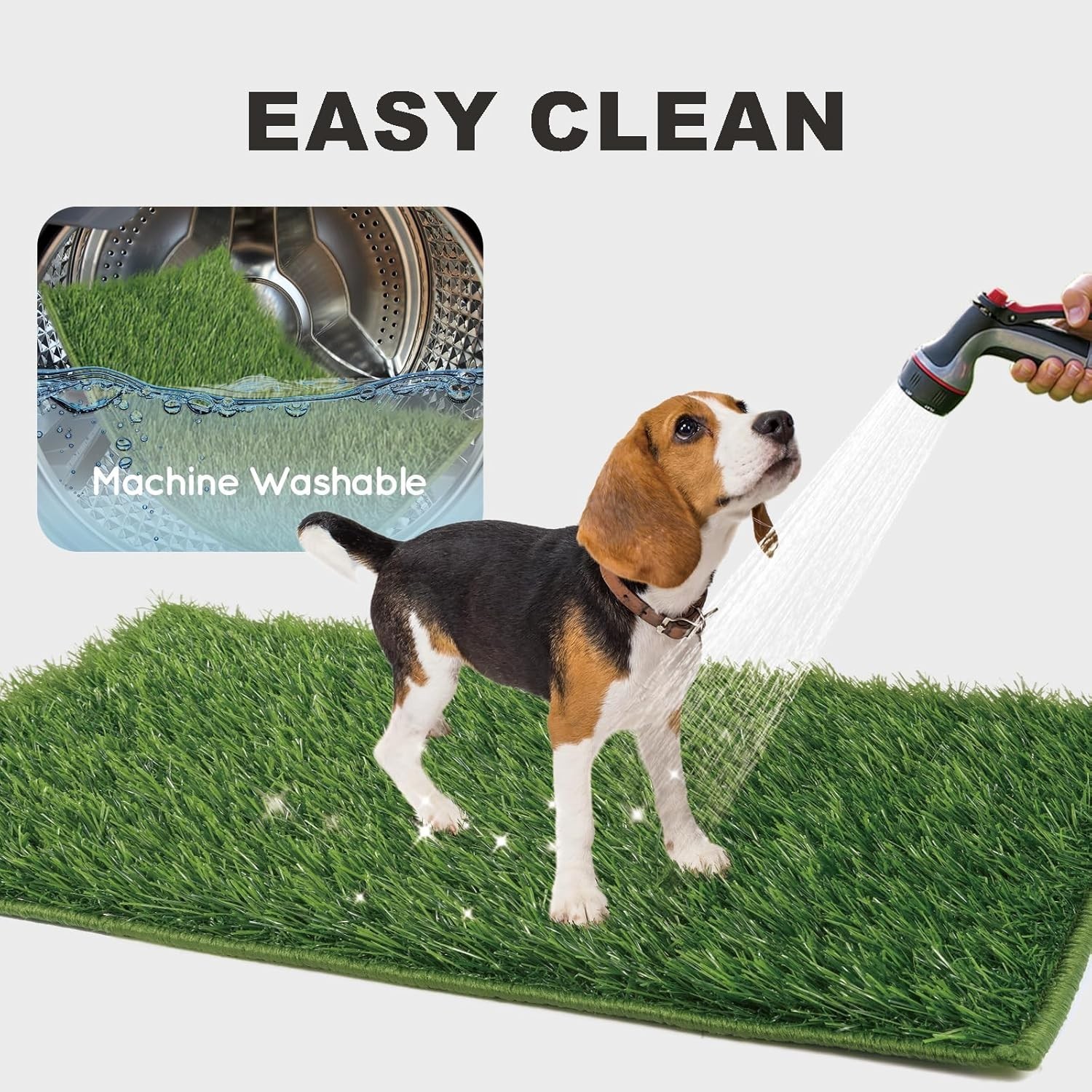 Artificial Grass, Dog Pee Grass Pads for Dogs Potty, Odor Free Fake Grass for…