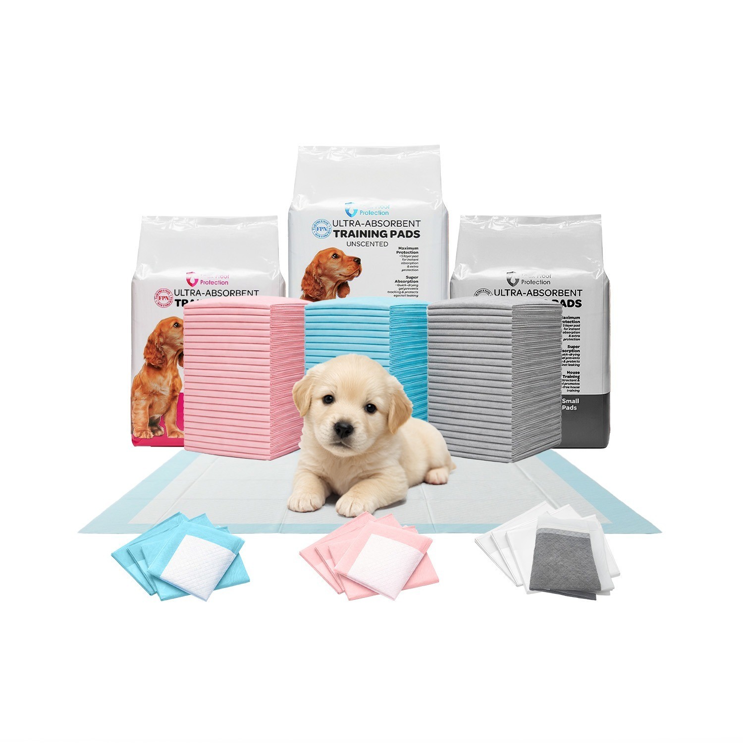 Pee Pads for Dogs Potty Training Ultra-Absorbent Pee Pads All Size