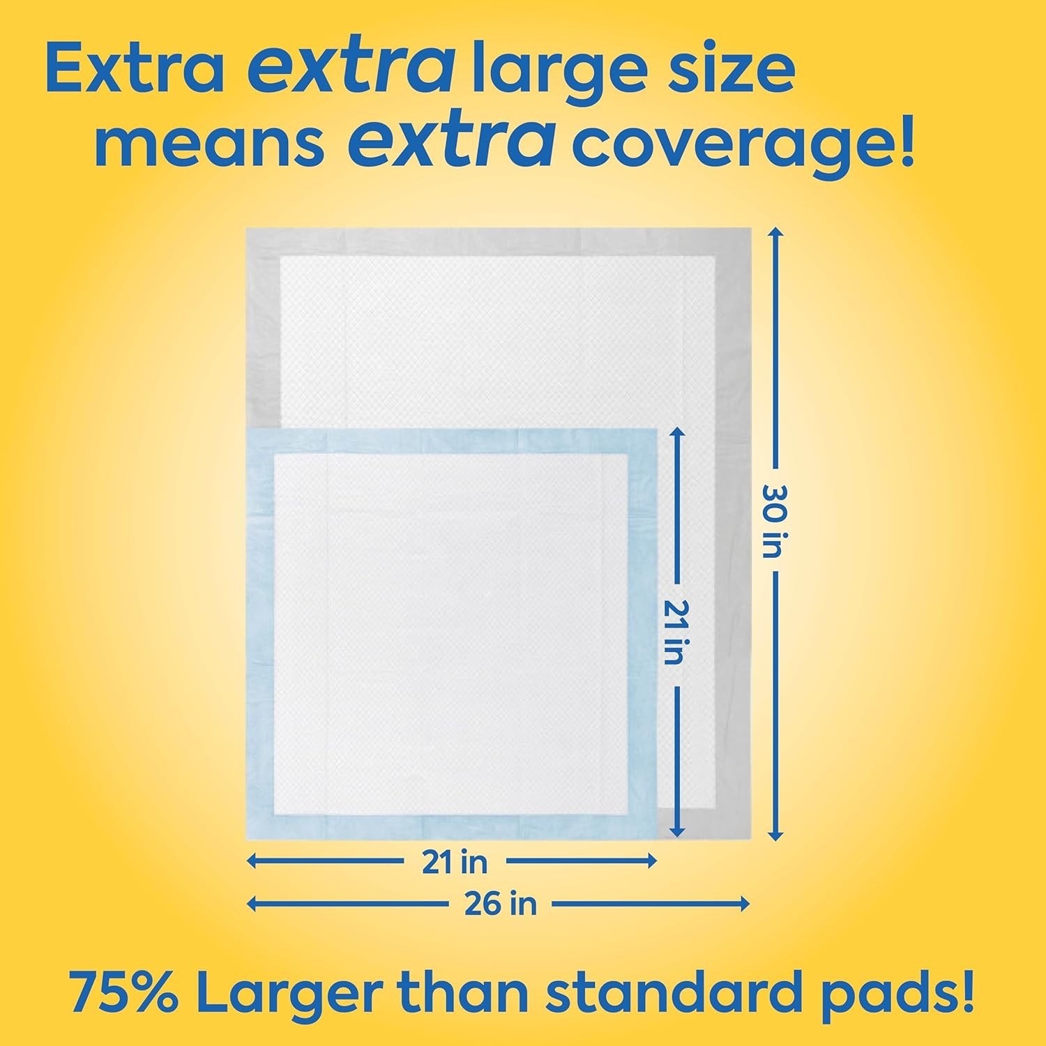 Heavy Duty XXL Dog Pads – Absorbent Pet Training and Puppy Pads – 26 X 30
