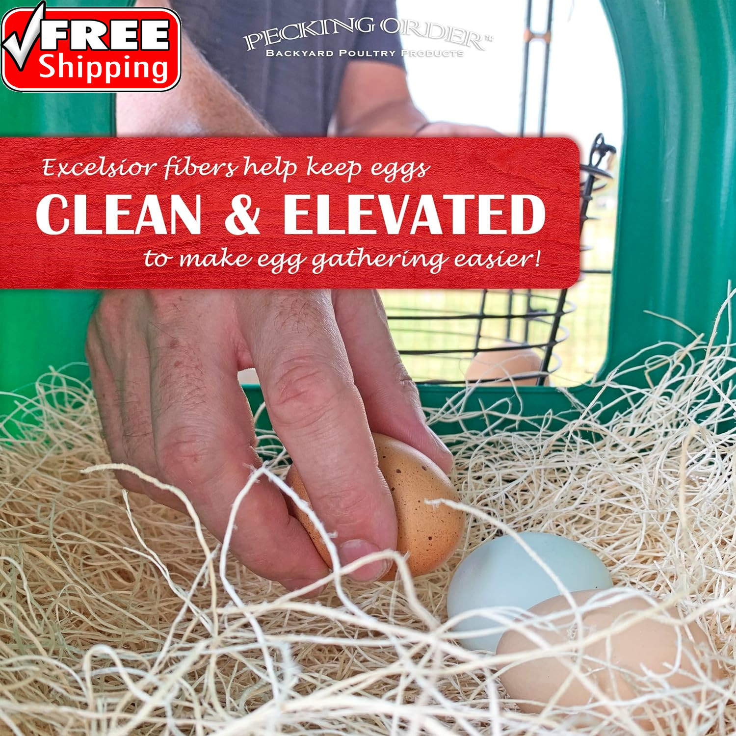 Nest Box Pads for Chicken Nesting Boxes – 13 X 13 Pads Made in USA from Sustaina