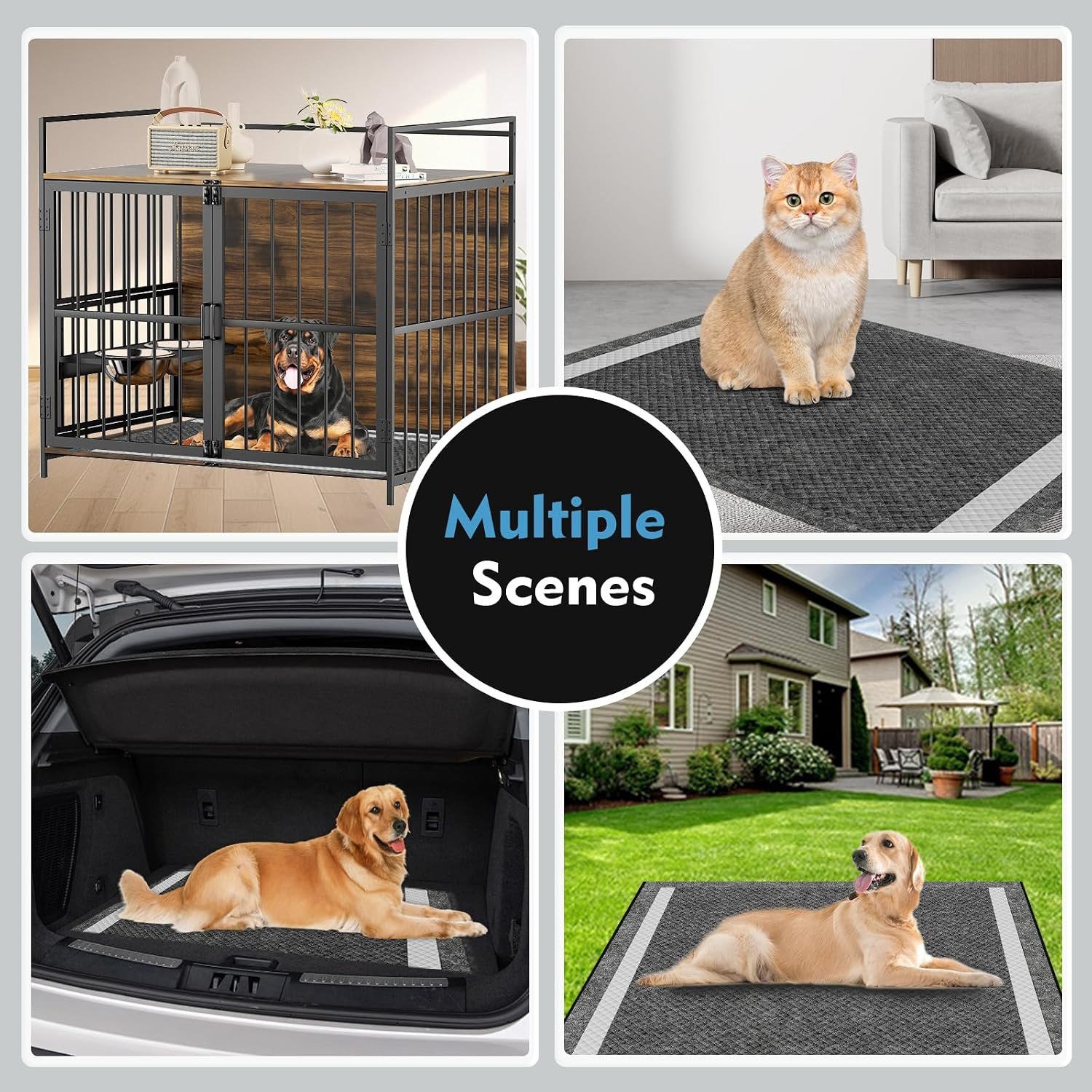 Charcoal Pee Pads for Dogs, 36″X36″, Extra Large Puppy Pads XL, Odor Control Dog