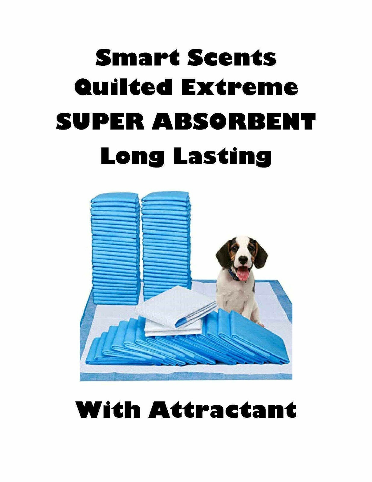 23×36″ Quilted Smart Scents HEAVY DUTY Puppy Training Pads w Special Attractant