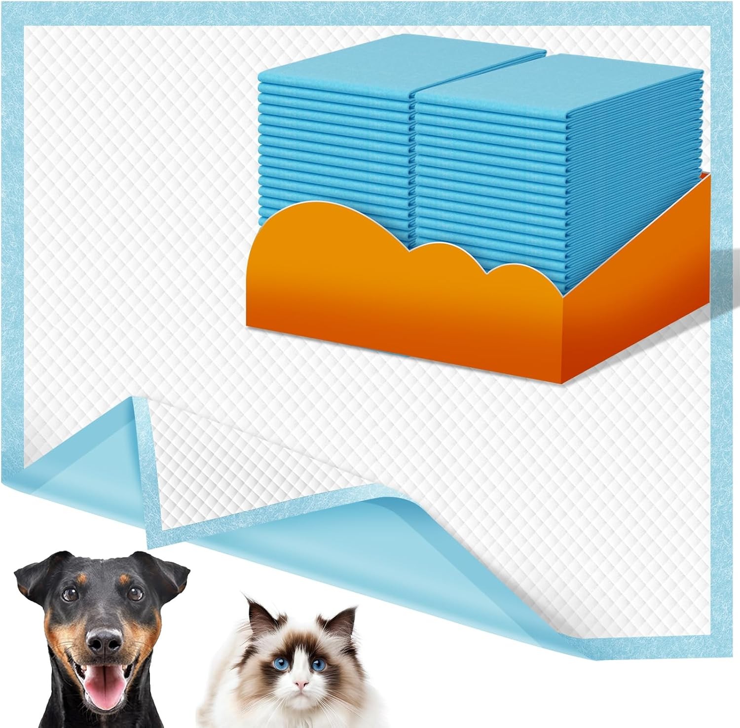 Dog Pee Pads Extra Large 30x36in 35 Counts, XXL Puppy Pads, 35 Count, Blue