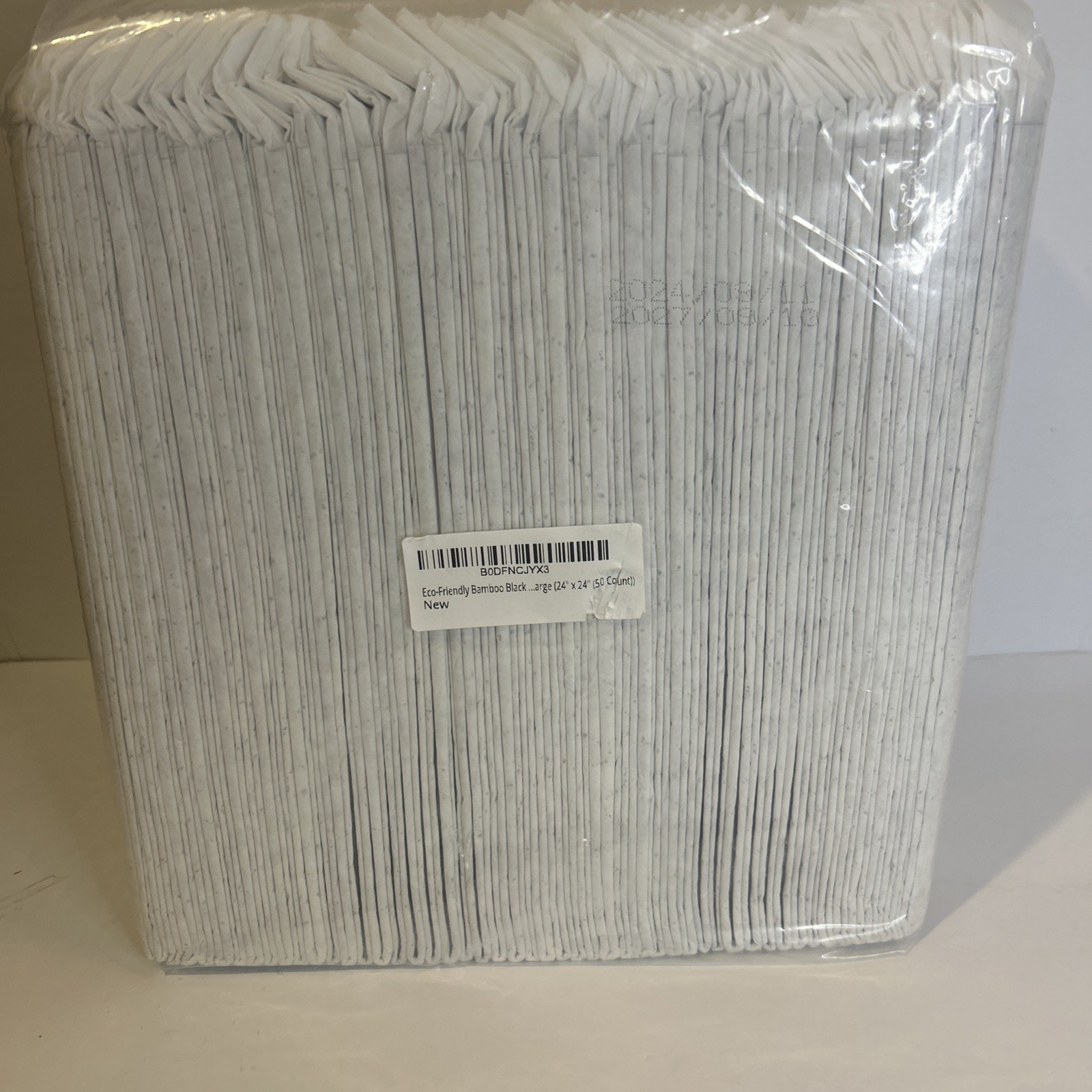 New Bamboo Charcoal Training Pads, Large, 24in x 24in, 50 Count Odor Control