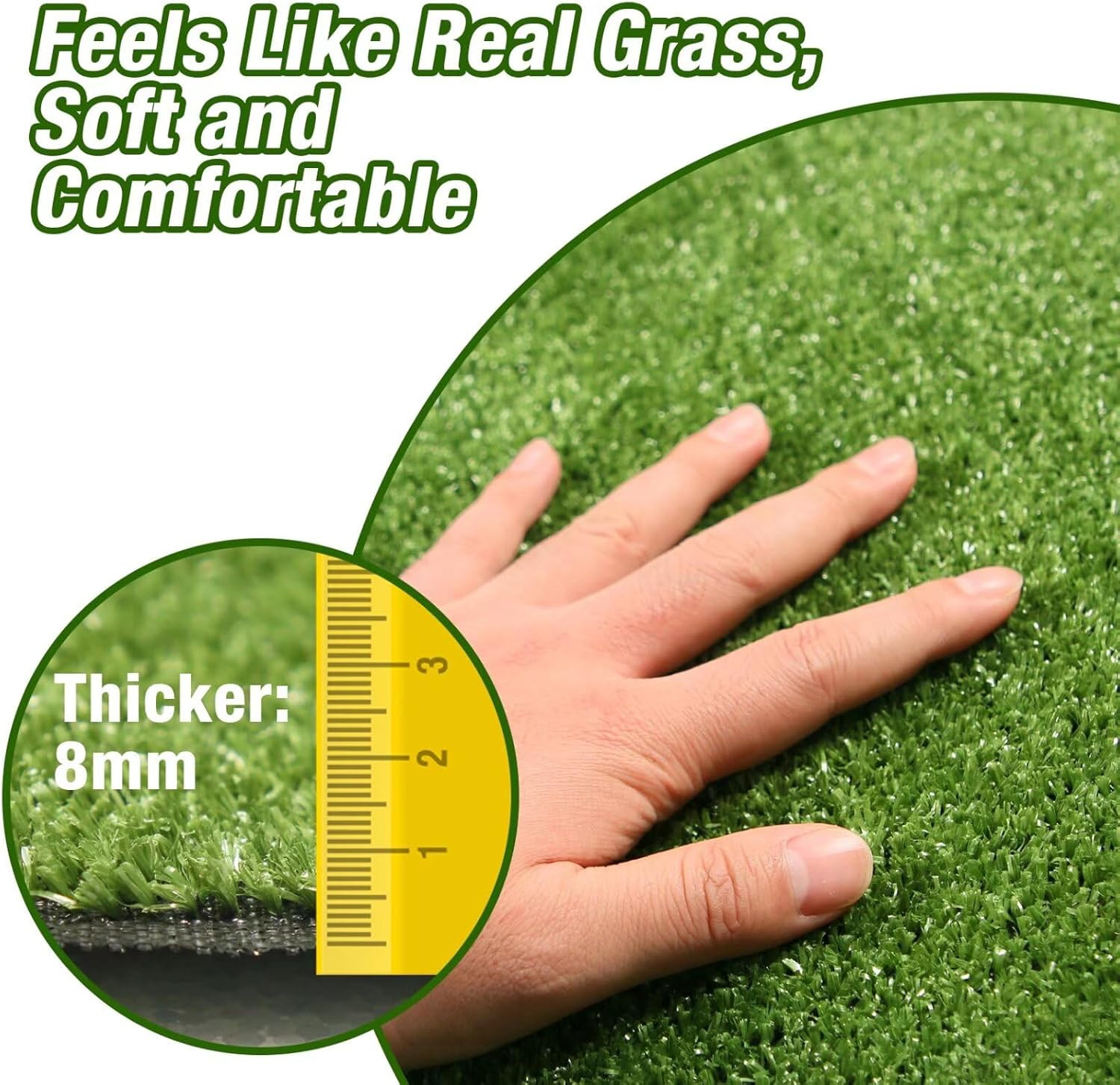 Grass Pad for Dog Large Size – 2FTx6FT, Dog Potty Training Turf, Indoor Outdoor