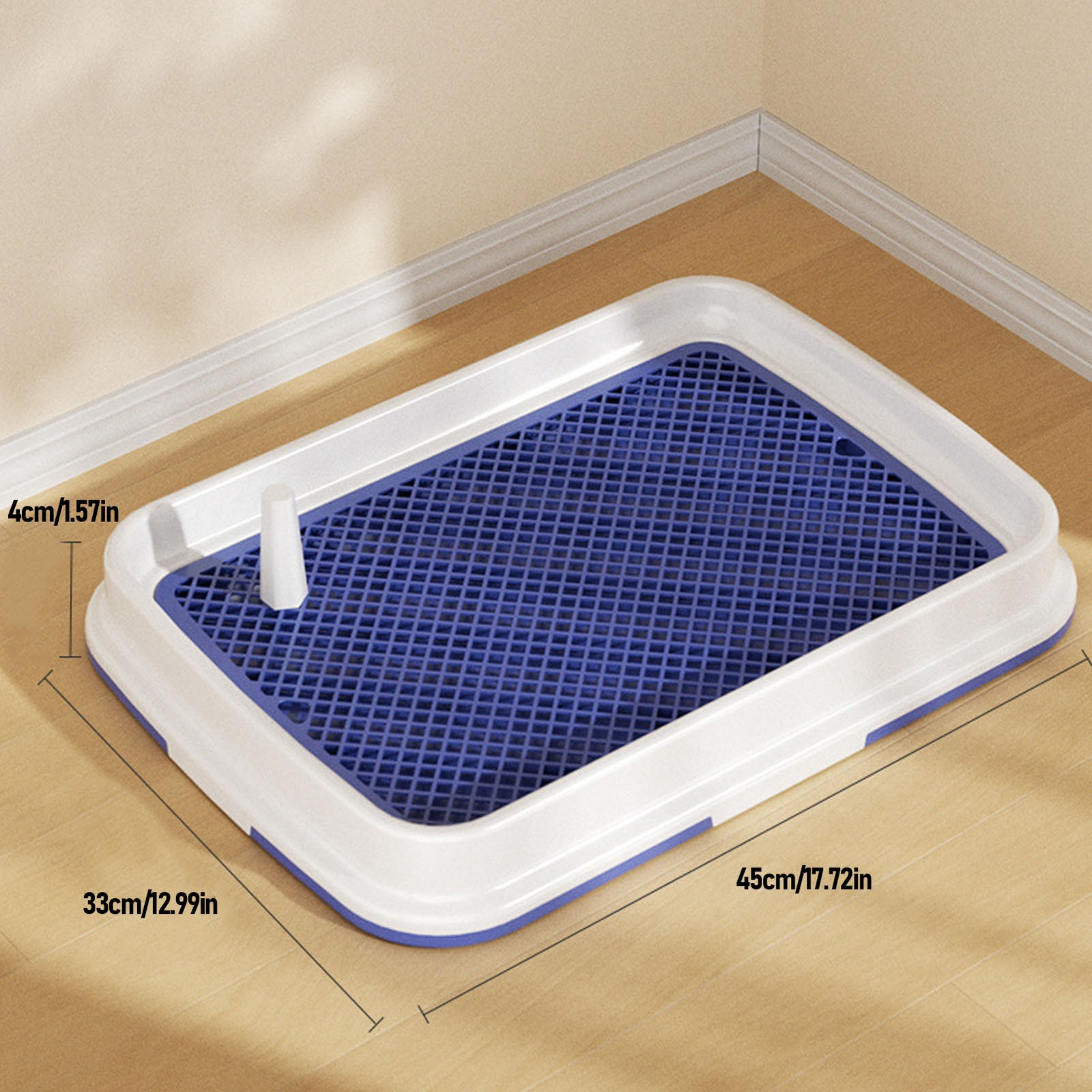 Dog Toilet High Fence Odor Proof Easy To Clean Plastic Pee Pad Holder Pet Potty