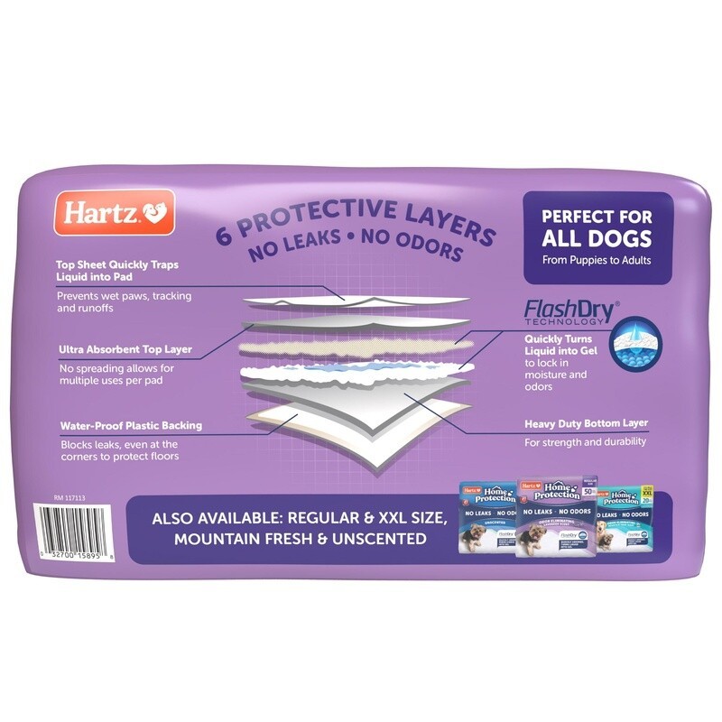 Absorbent Odor Eliminating Dog Pads 3XL Leakproof Lavender Scented Pet Training