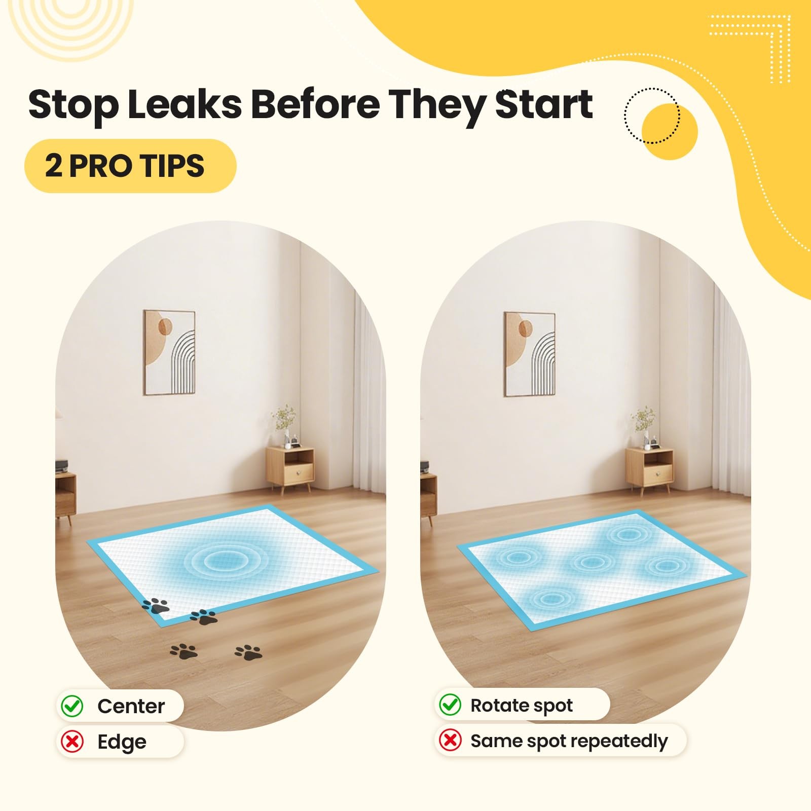 Dog Potty Pads XL 30×26 in 100 Count – Leak-Proof 6-Layer Core for Training
