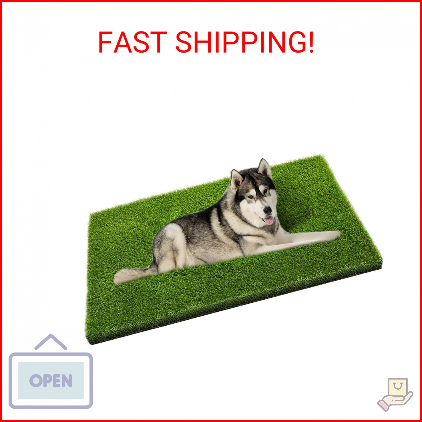 CooZero Artificial Grass, 47.3″x31.5″ Professional Dog Grass Mat, Potty Training