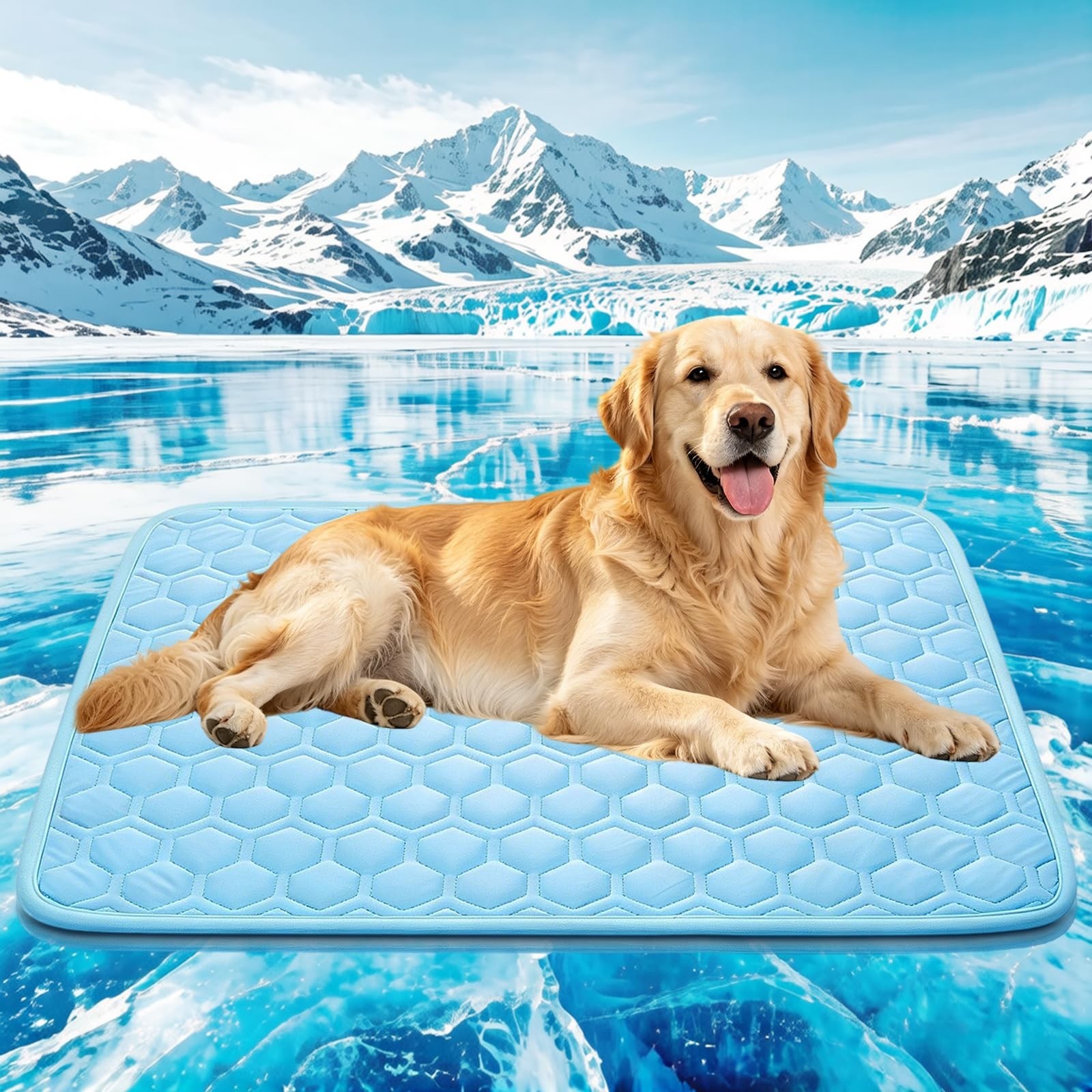 Cooling Mat for Dogs & Cats, Thick Breathable Dog Cooling Mat Q-MAX 0.45 | Ch…