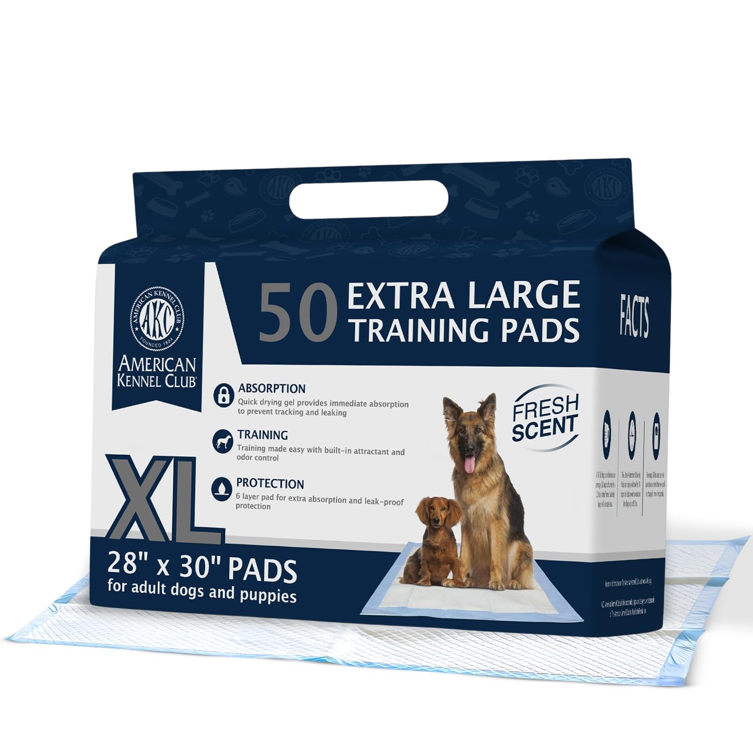 XXL Puppy Pads – 28 x 34 Ultra Absorbent with Quick-Dry Gel & Fresh Scent, 100