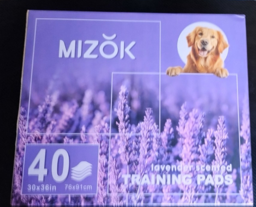 MIZOK Dog Pee Pads 30 x 36in Lavender 40 Count XL