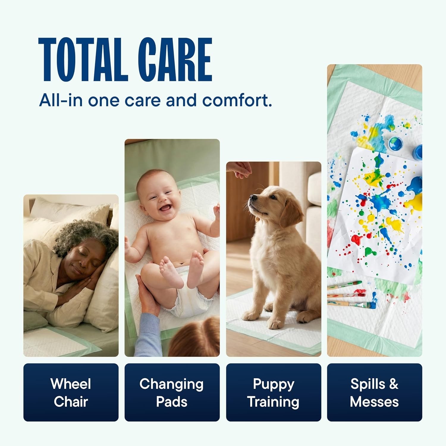 Chucks Pads Disposable [50-Pack] 17″x 24″ – Pee Pads for Dog, Puppy – Diaper …