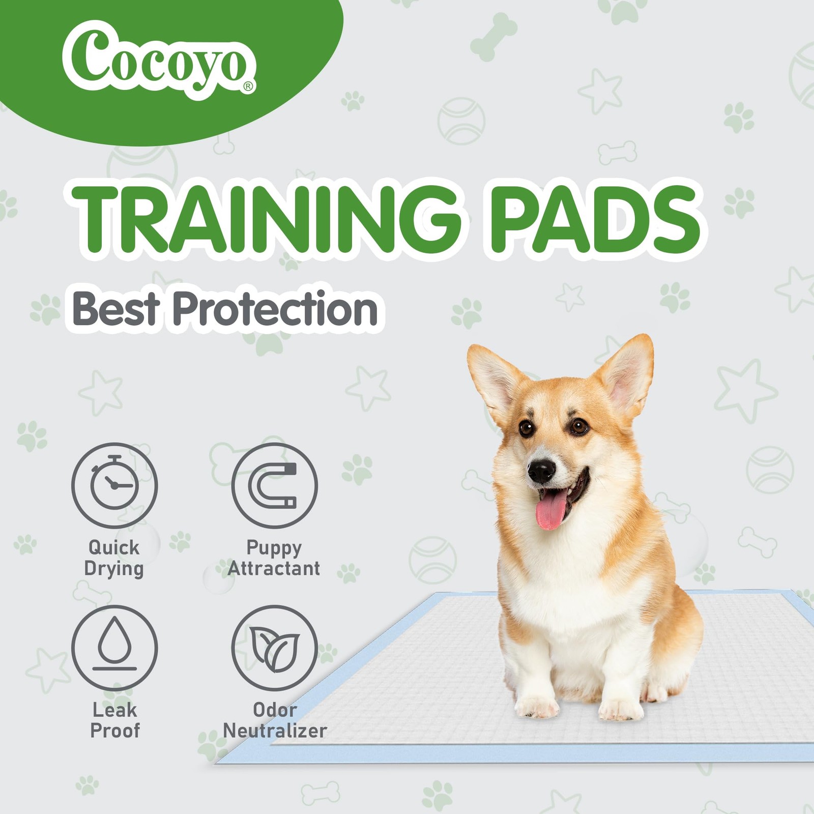 Dog Training Pads 30″ x 45″ XXXL Size 30 Count – Super Absorbent Leak Proof
