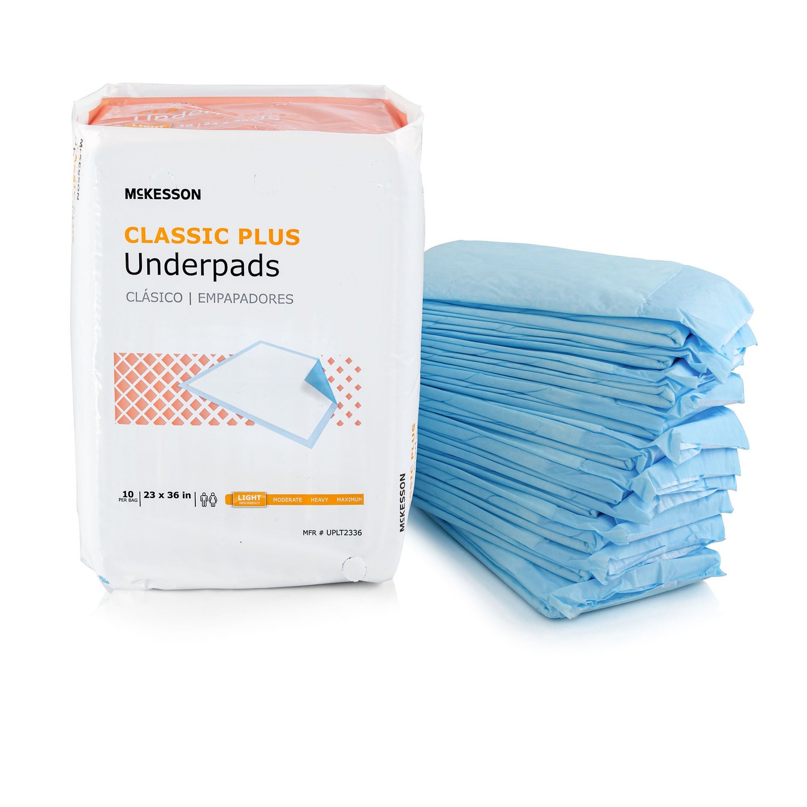 10 McKesson Adult Bed Chair Urinary Incontinence Disposable Underpads 23×36″