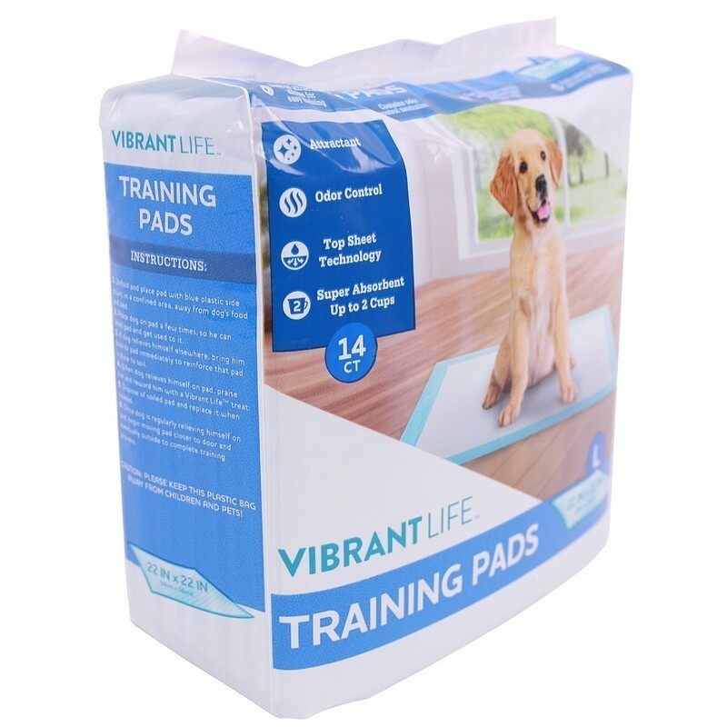 Puppy Training Pads Super Absorbent Leakproof Odor Control Disposable 14 Count